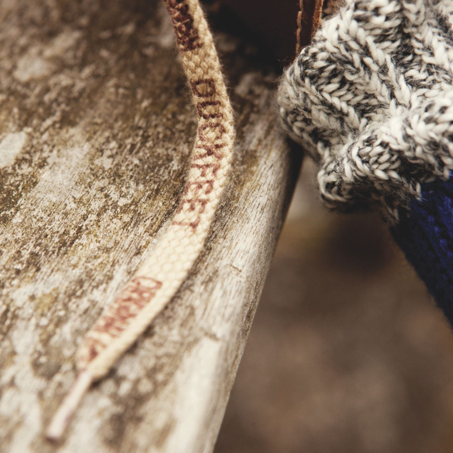 Duckfeet Printed Laces Beige