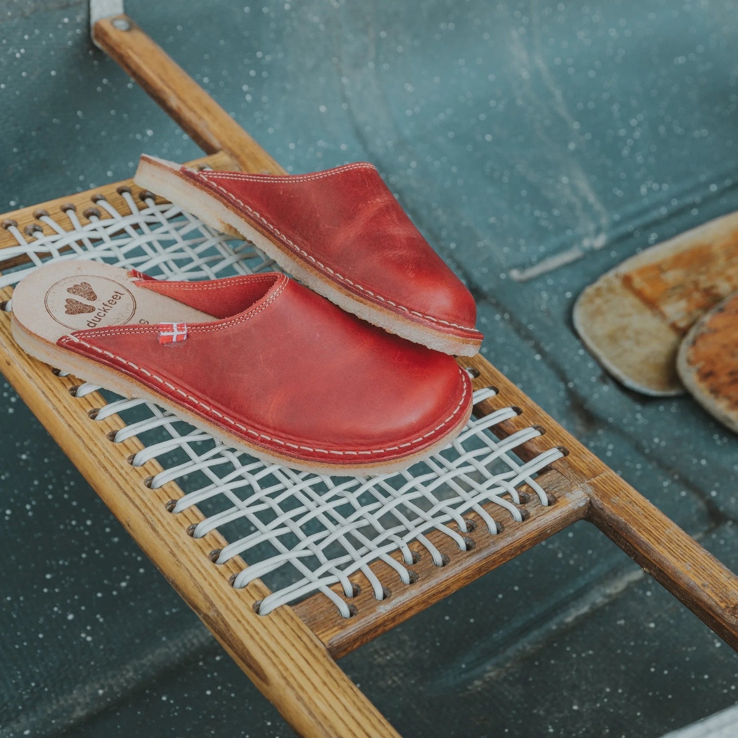 Duckfeet Blåvand Granate leather slipper, additional product image 2