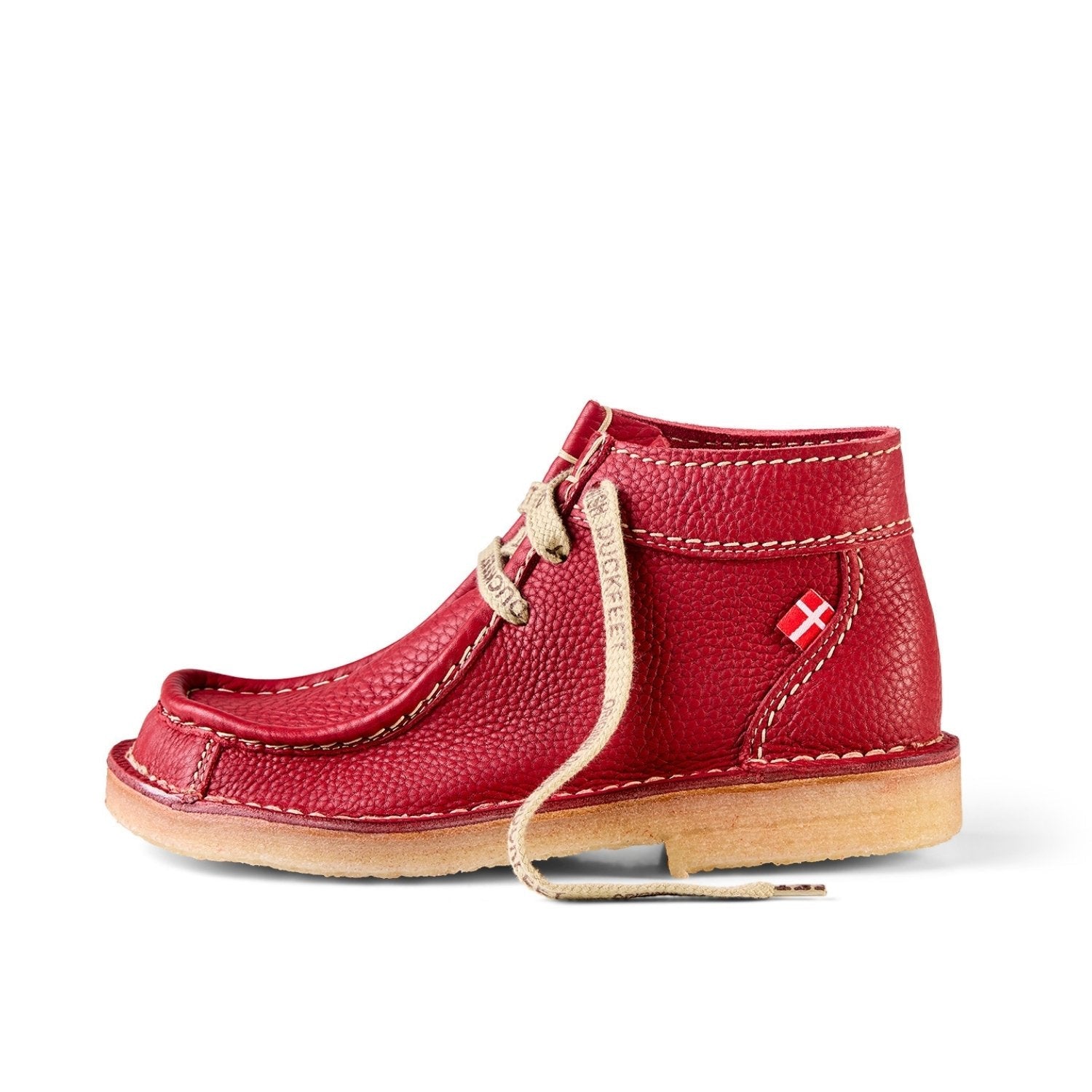 Ribe Granate | Red Moccasin Ankle Boot | Duckfeet