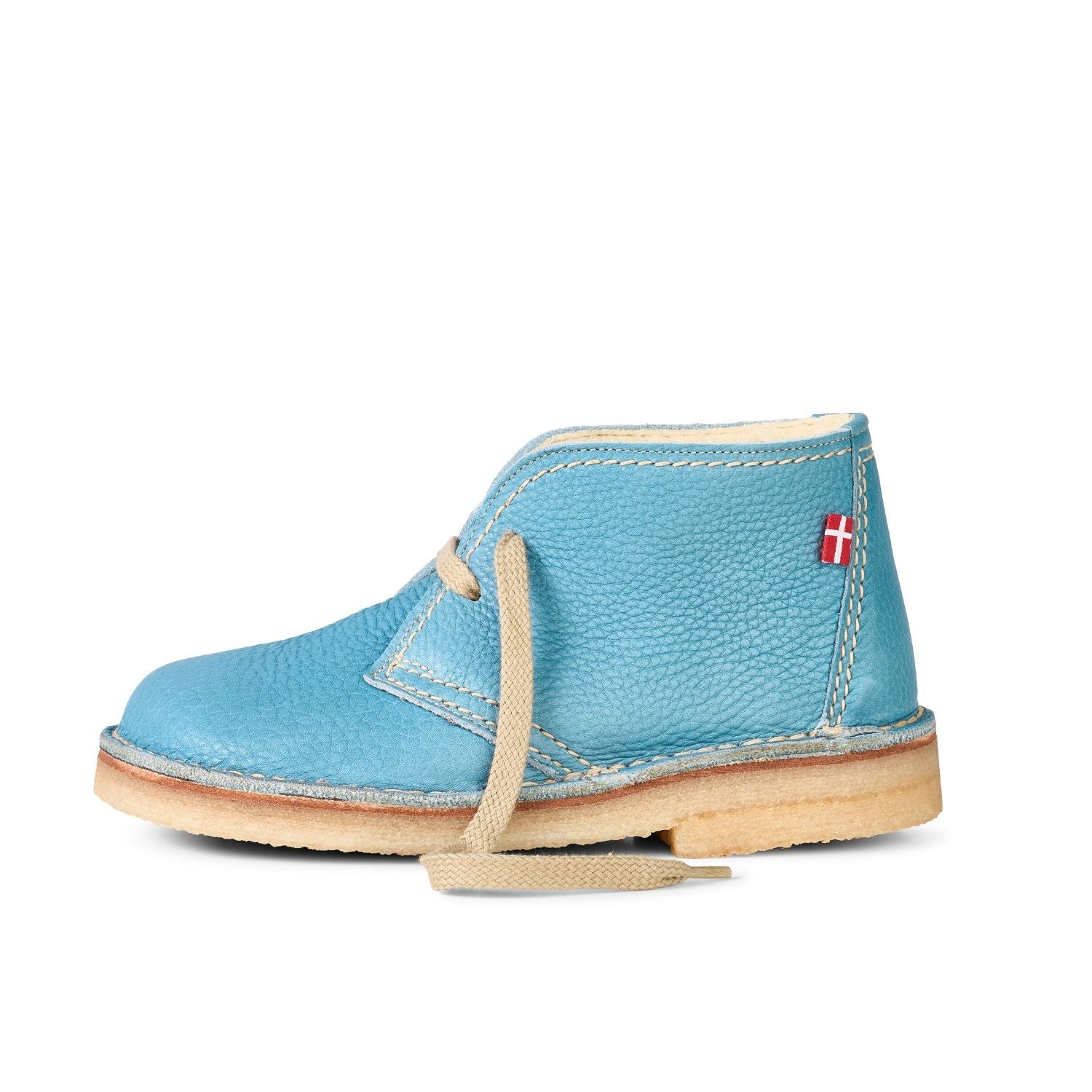 Duckfeet Grenå Jeans wool-lined leather ankle boot, outer side view on white background