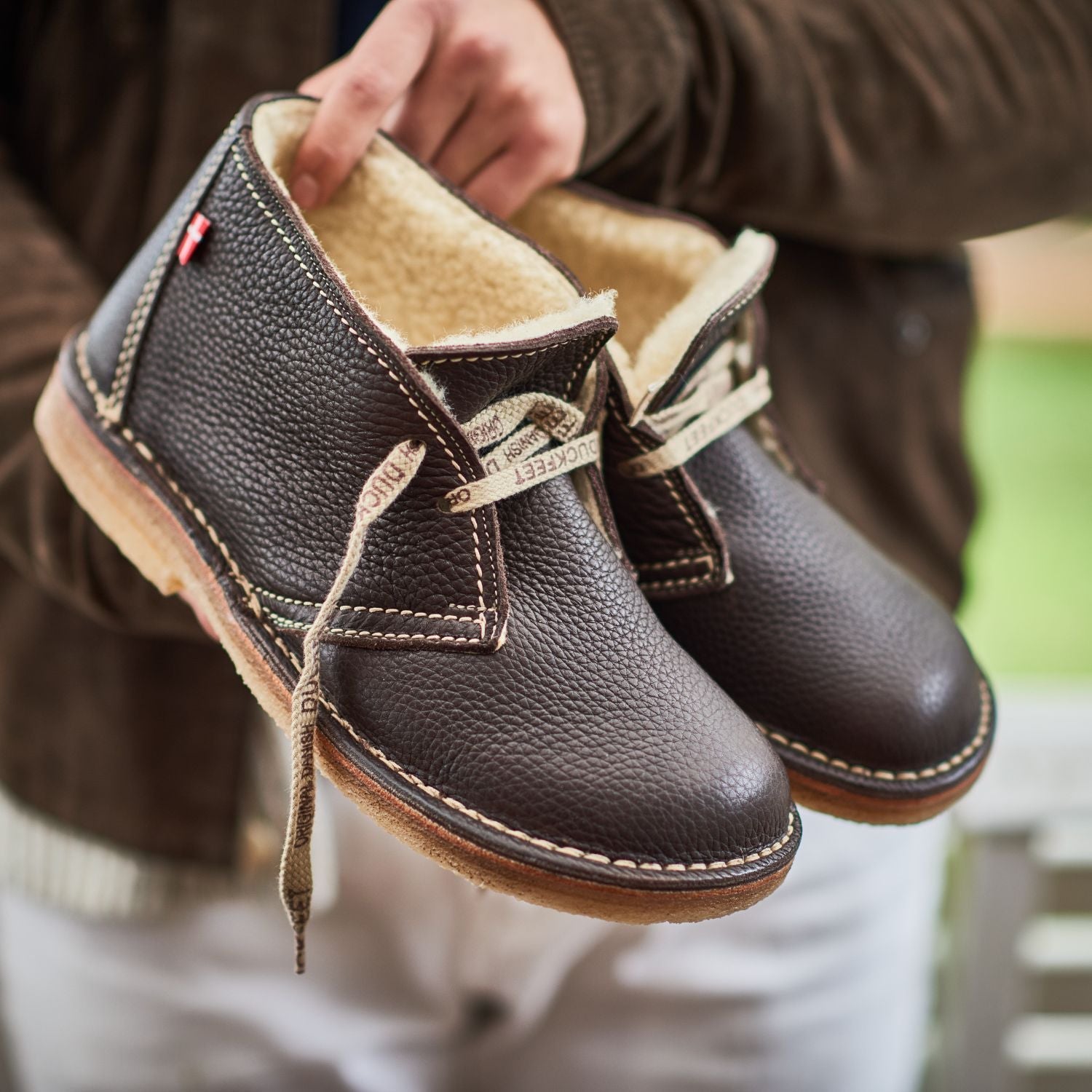 Duckfeet Grenå Choco wool-lined leather ankle boot, additional product image 1