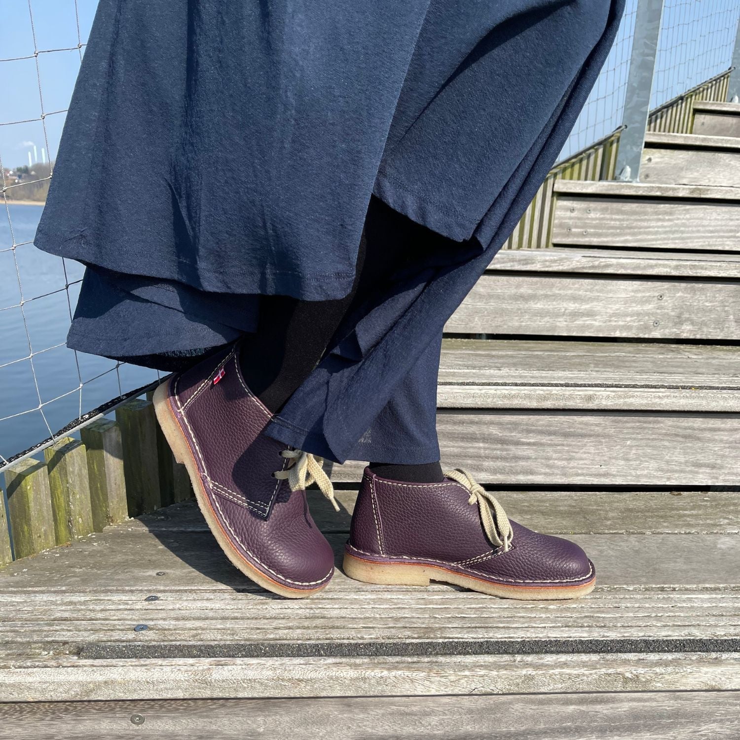 Duckfeet Helsingør Plum leather ankle boot, additional product image 1