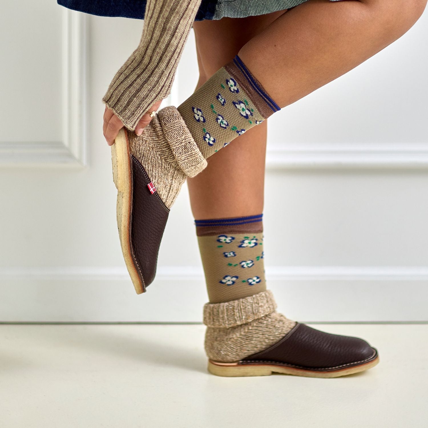 Duckfeet Klitmøller Choco wool-lined leather slipper, additional product image 2