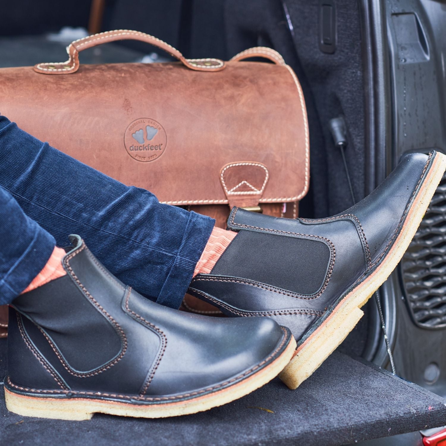 Duckfeet Roskilde Black leather Chelsea boot, additional product image 1