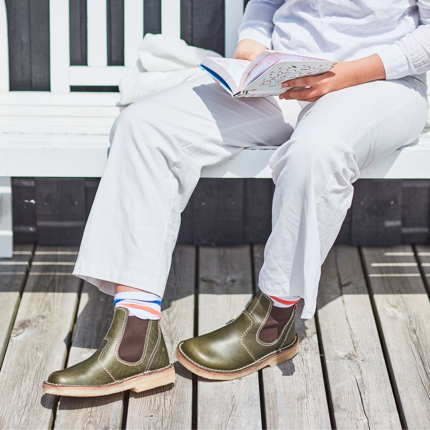Duckfeet Roskilde Forest leather Chelsea boot, additional product image 1
