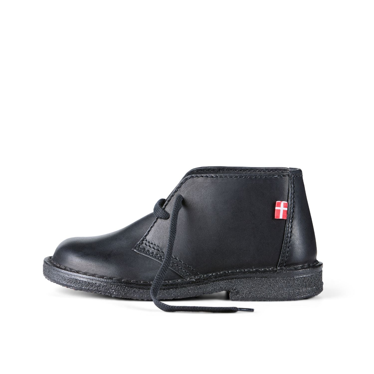 Duckfeet Sjælland Black - Blackline leather ankle boot, outer side view on white background