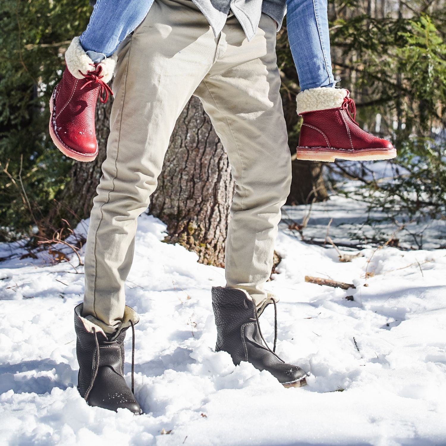 Duckfeet Århus Black wool-lined pull-on leather boot, additional product image 1