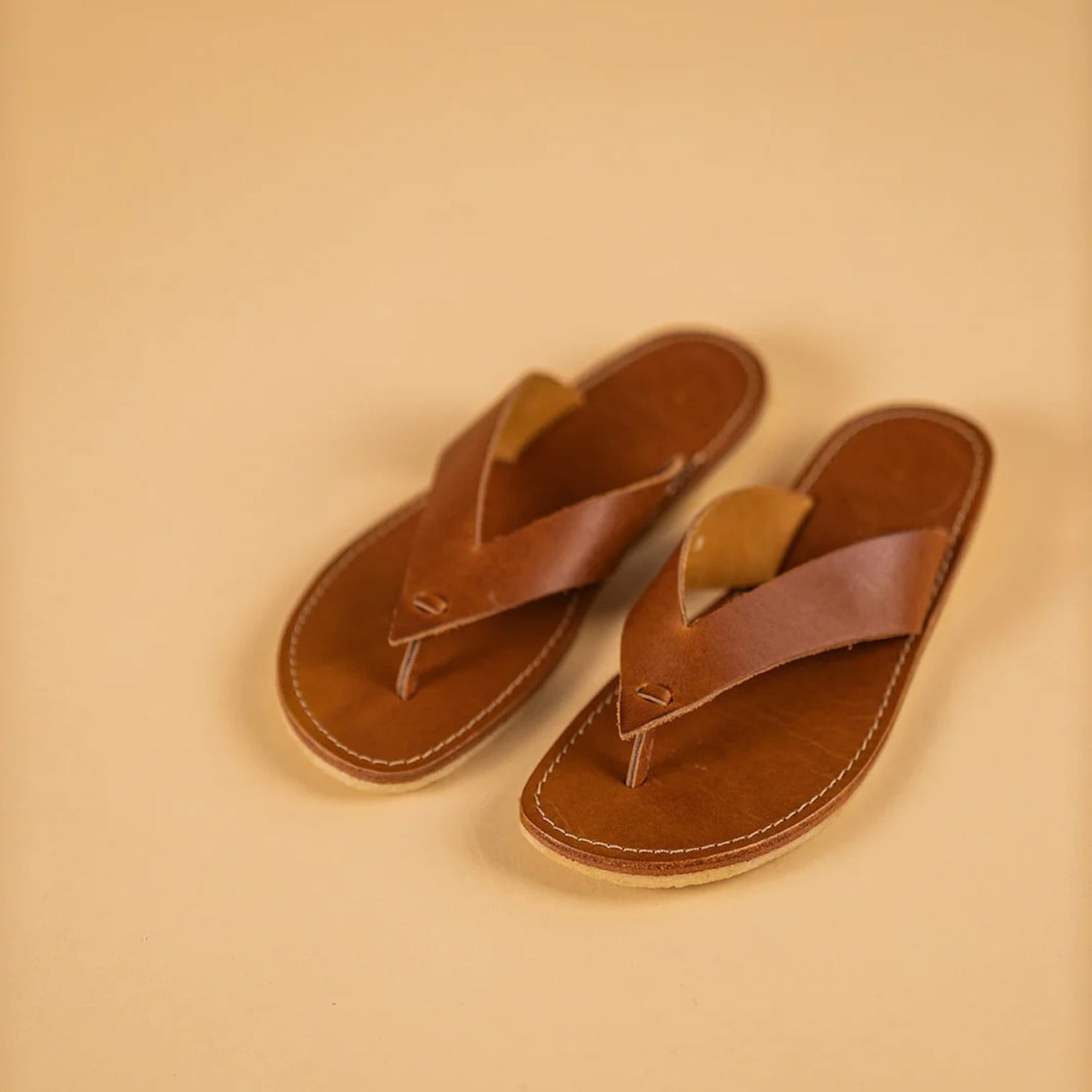 Duckfeet Ærø Brown toe-post leather sandal, additional product image 2