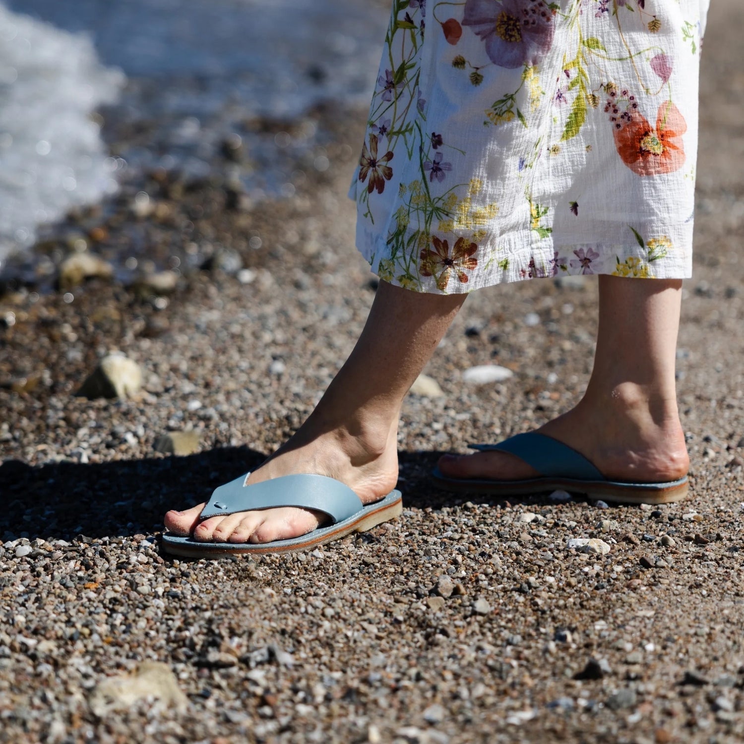 Duckfeet Ærø Jeans toe-post leather sandal, additional product image 1
