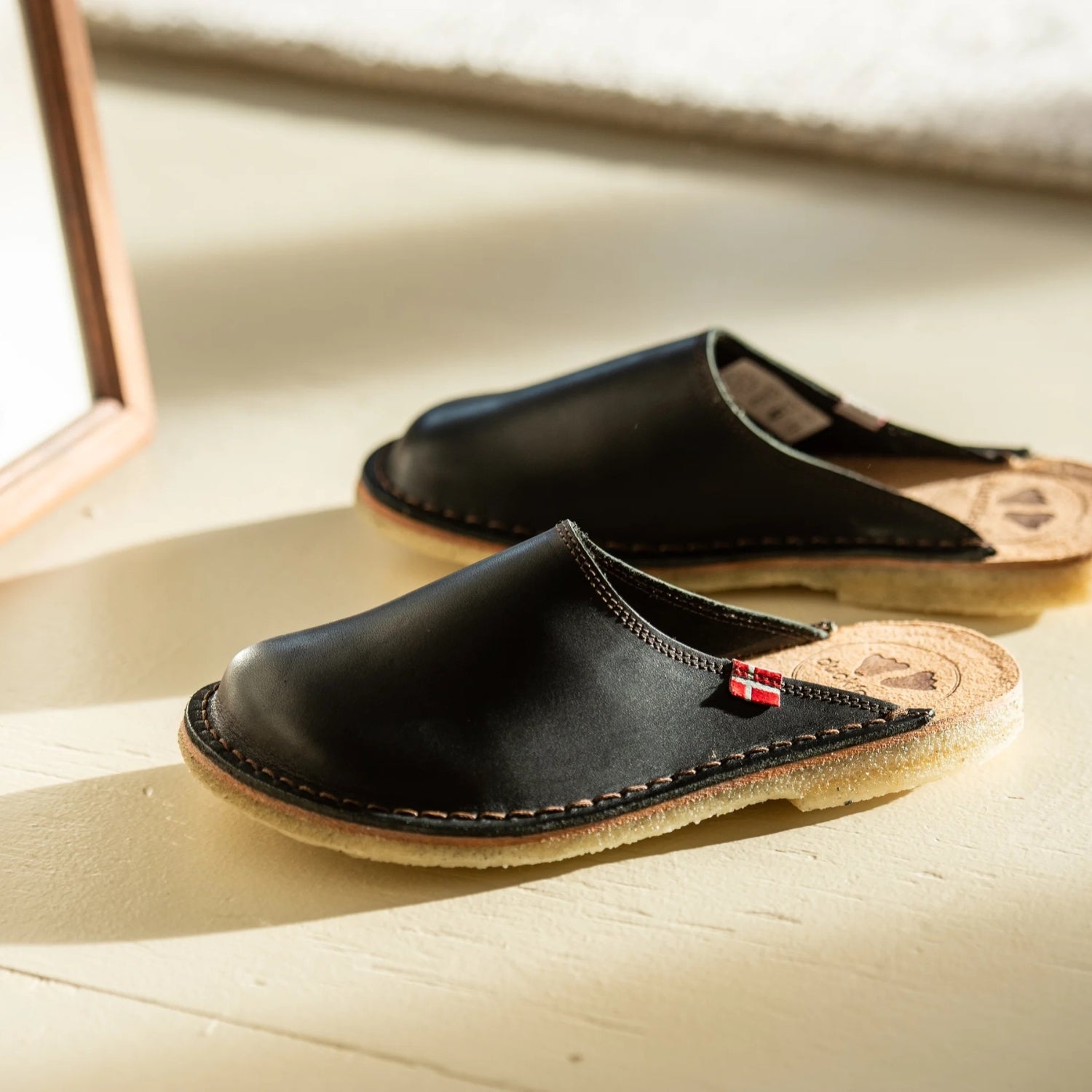 Duckfeet Blåvand Black leather slipper, additional product image 2