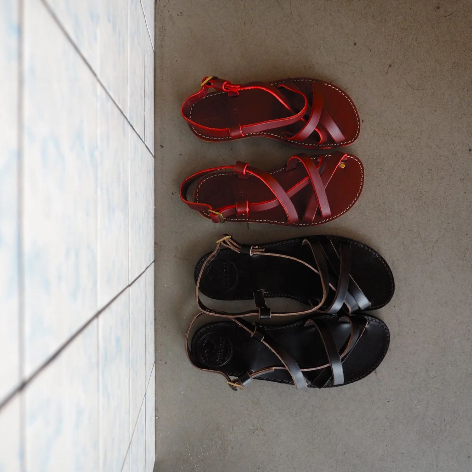 Duckfeet Bornholm Granate strappy leather sandal, additional product image 2