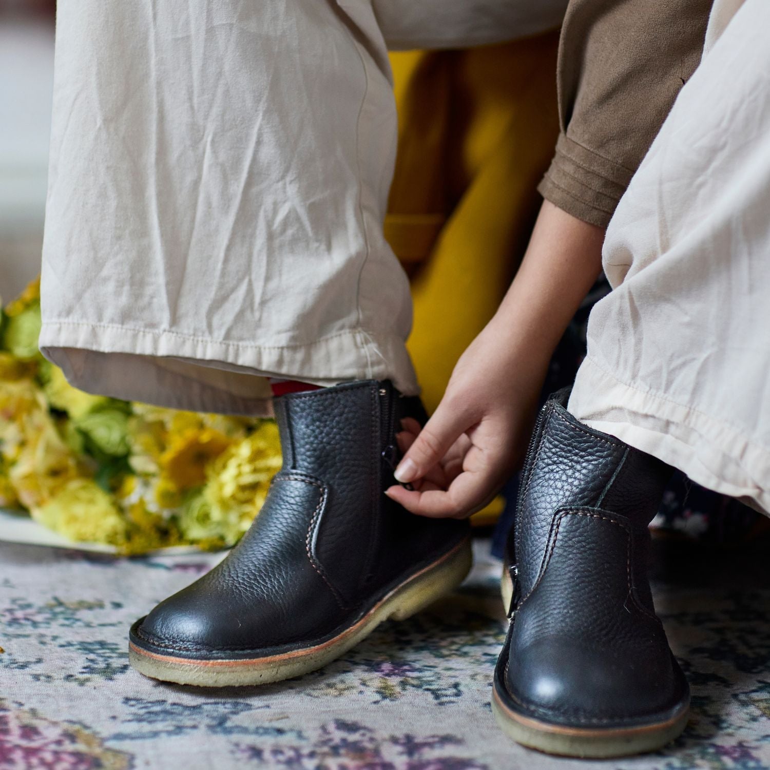 Duckfeet Fredericia Black zip-up leather ankle boot, additional product image 1