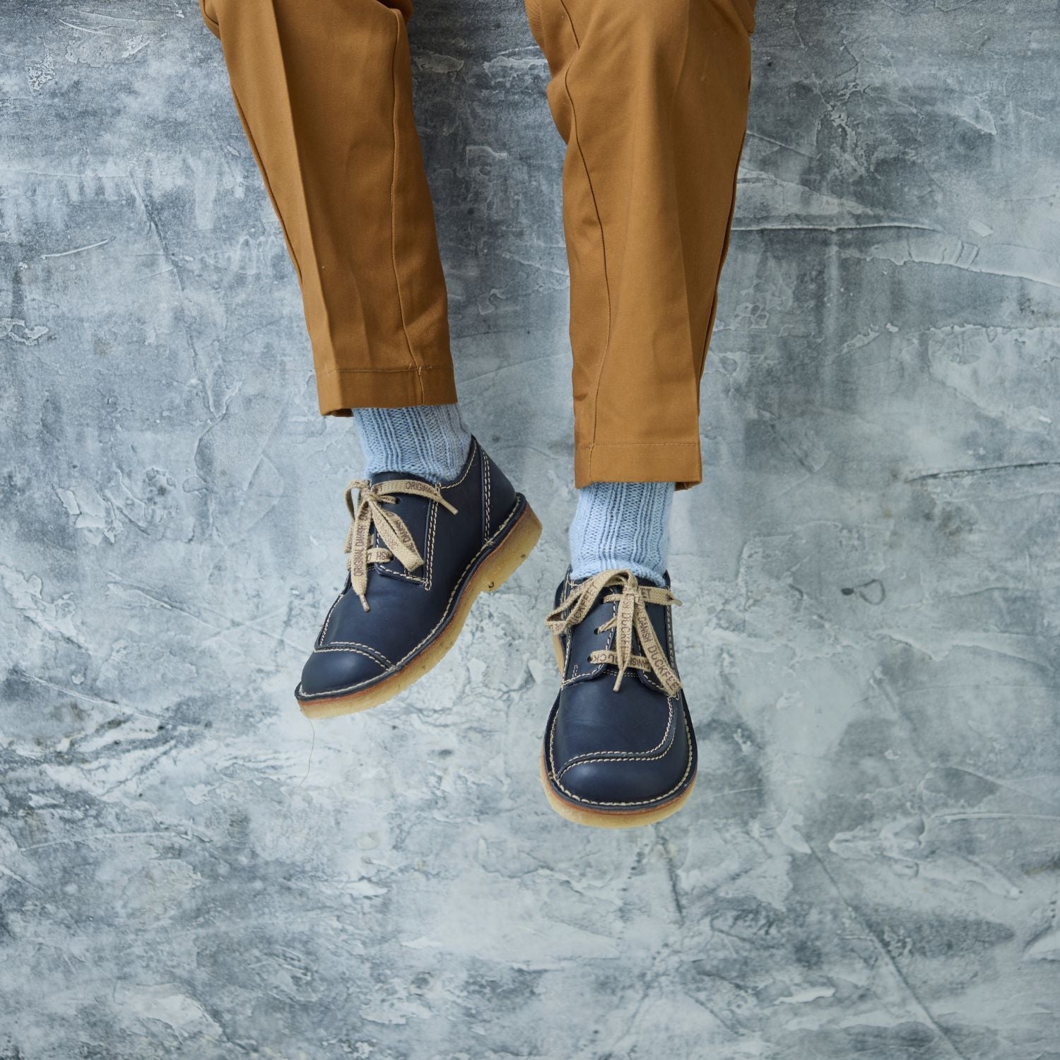 Duckfeet Fyn Blue moc-toe leather derby shoe, additional product image 4