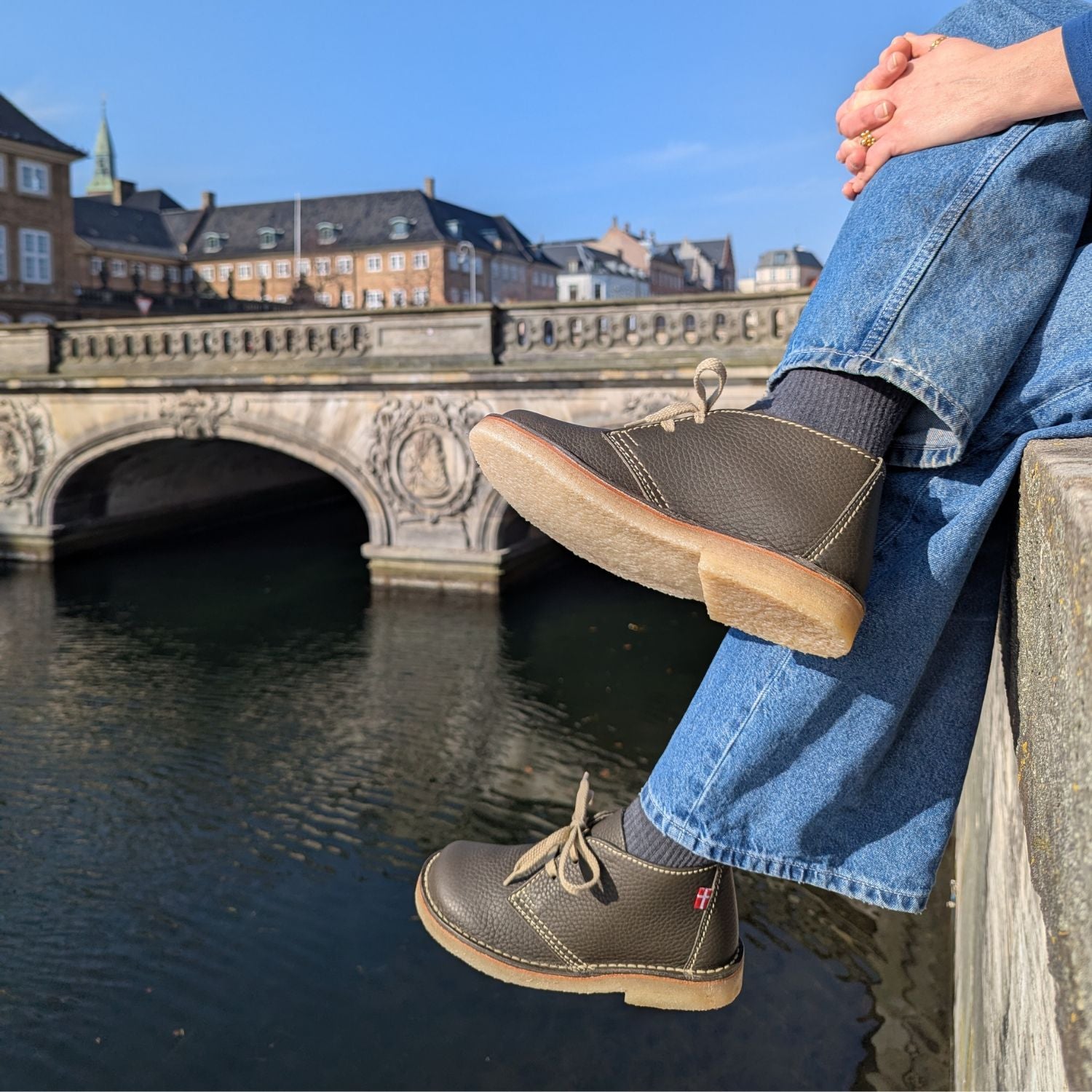 Duckfeet Helsingør Olive leather ankle boot, additional product image 1