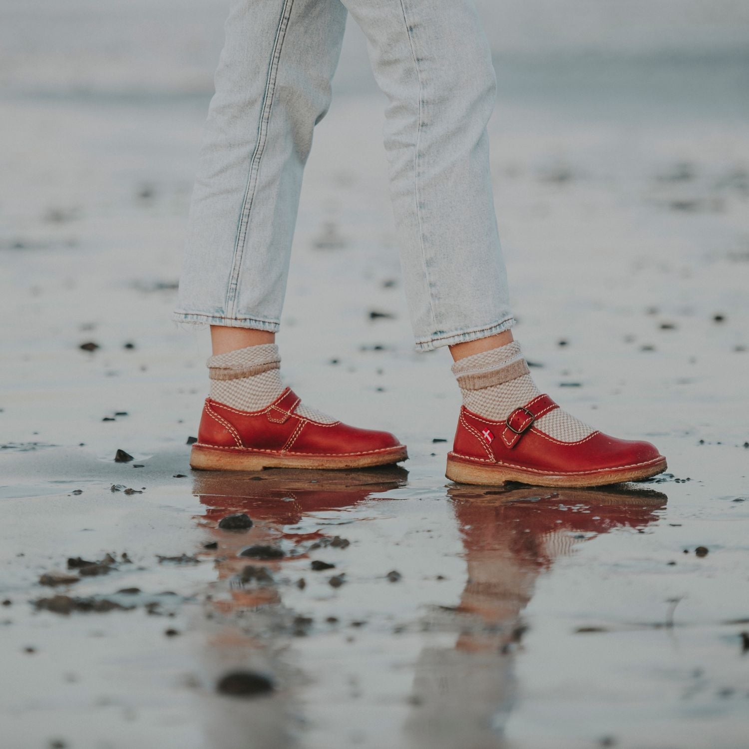 Duckfeet Himmerland Granate leather Mary Jane shoe, additional product image 1