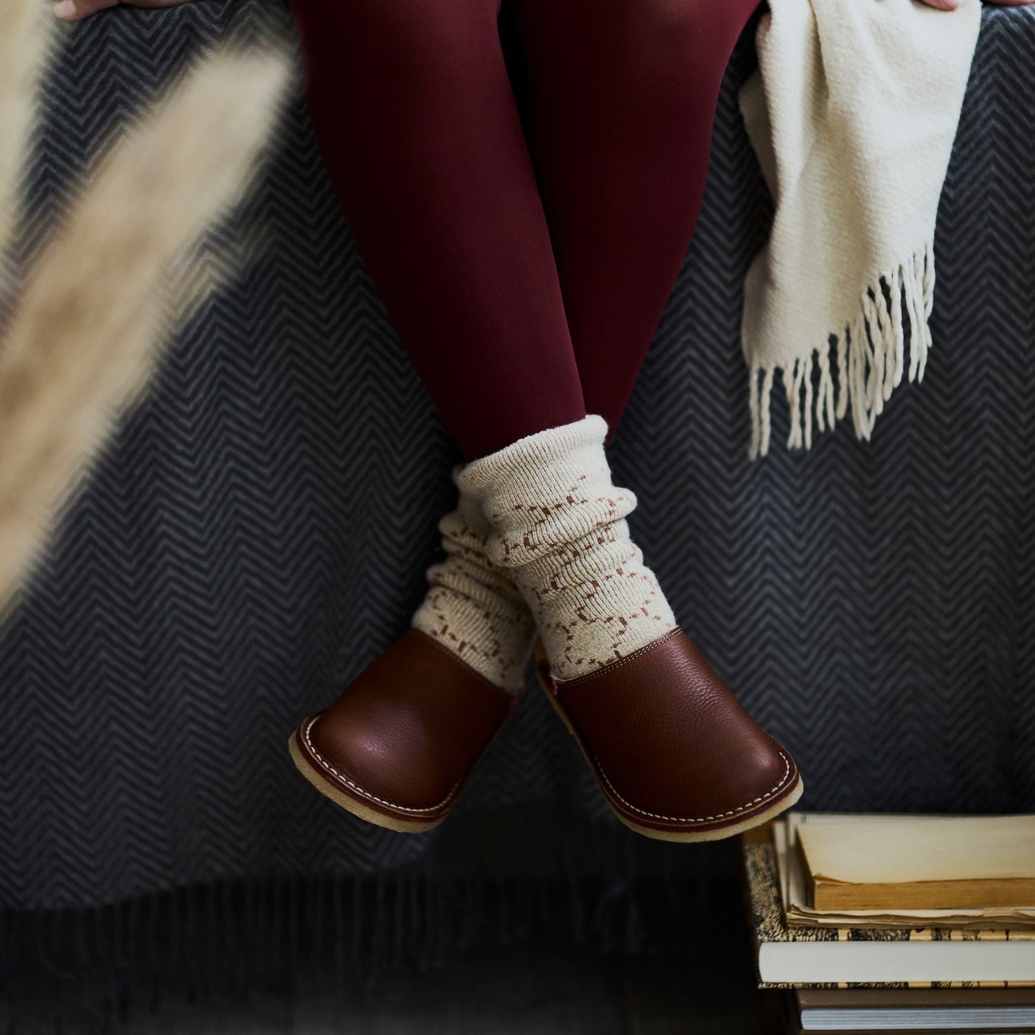 Duckfeet Klitmøller Choco wool-lined leather slipper, additional product image 3