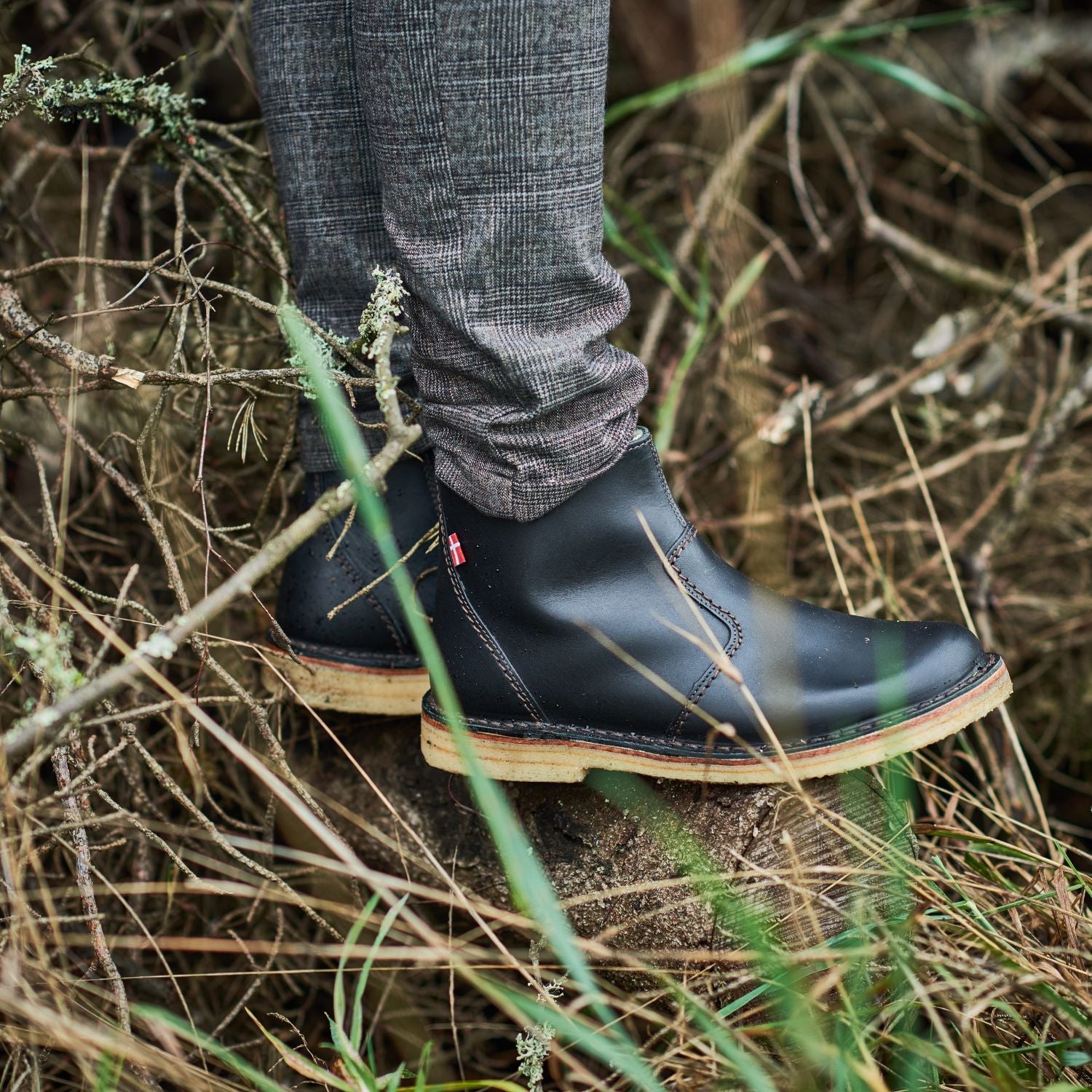 Duckfeet Korsør Black zip-up leather ankle boot, additional product image 1