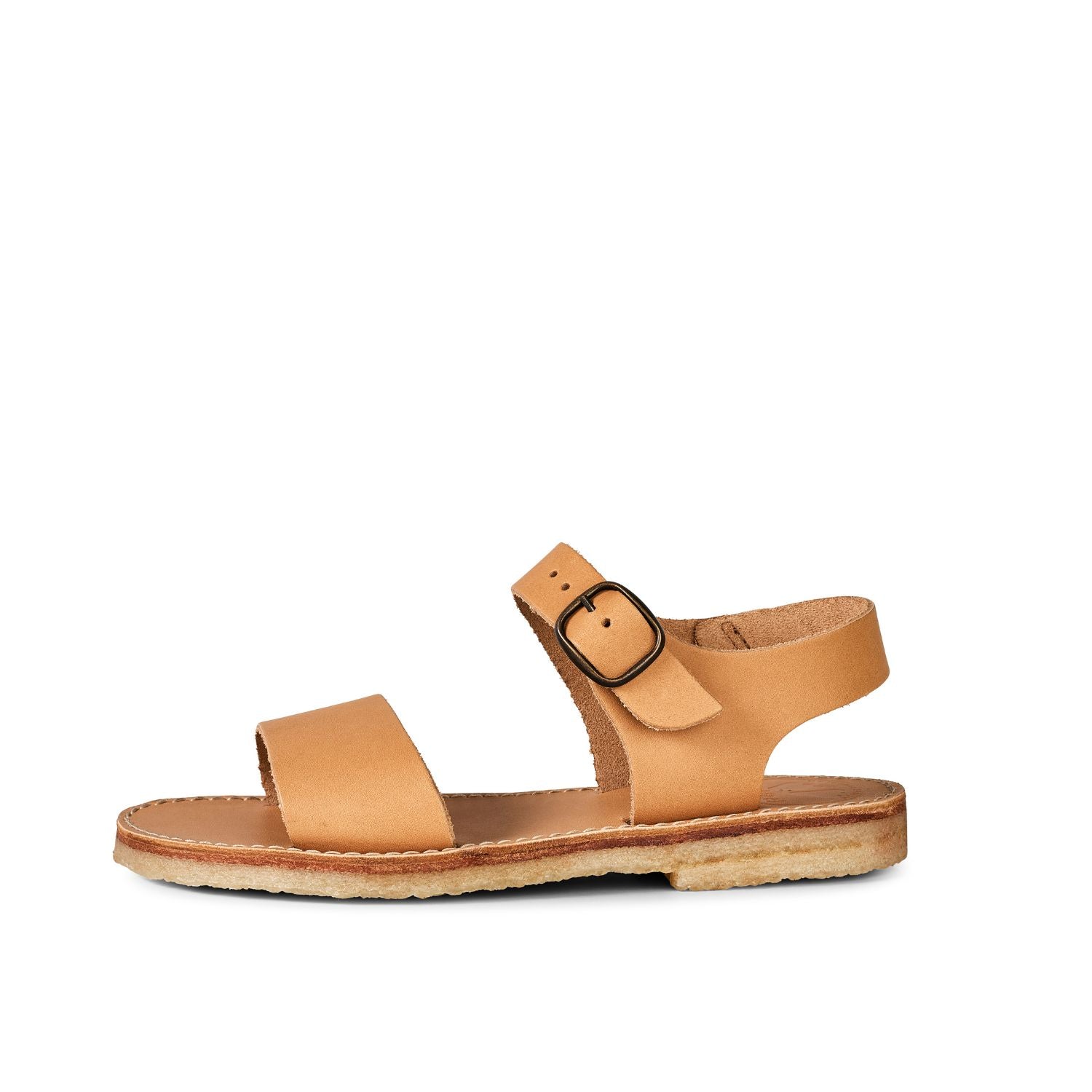Duckfeet Løkken Bio ankle-strap leather sandal, outer side view on white background
