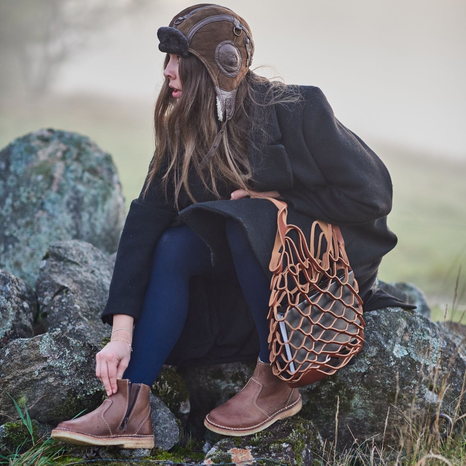Duckfeet Nyborg Cocoa wool-lined zip-up leather ankle boot, additional product image 1