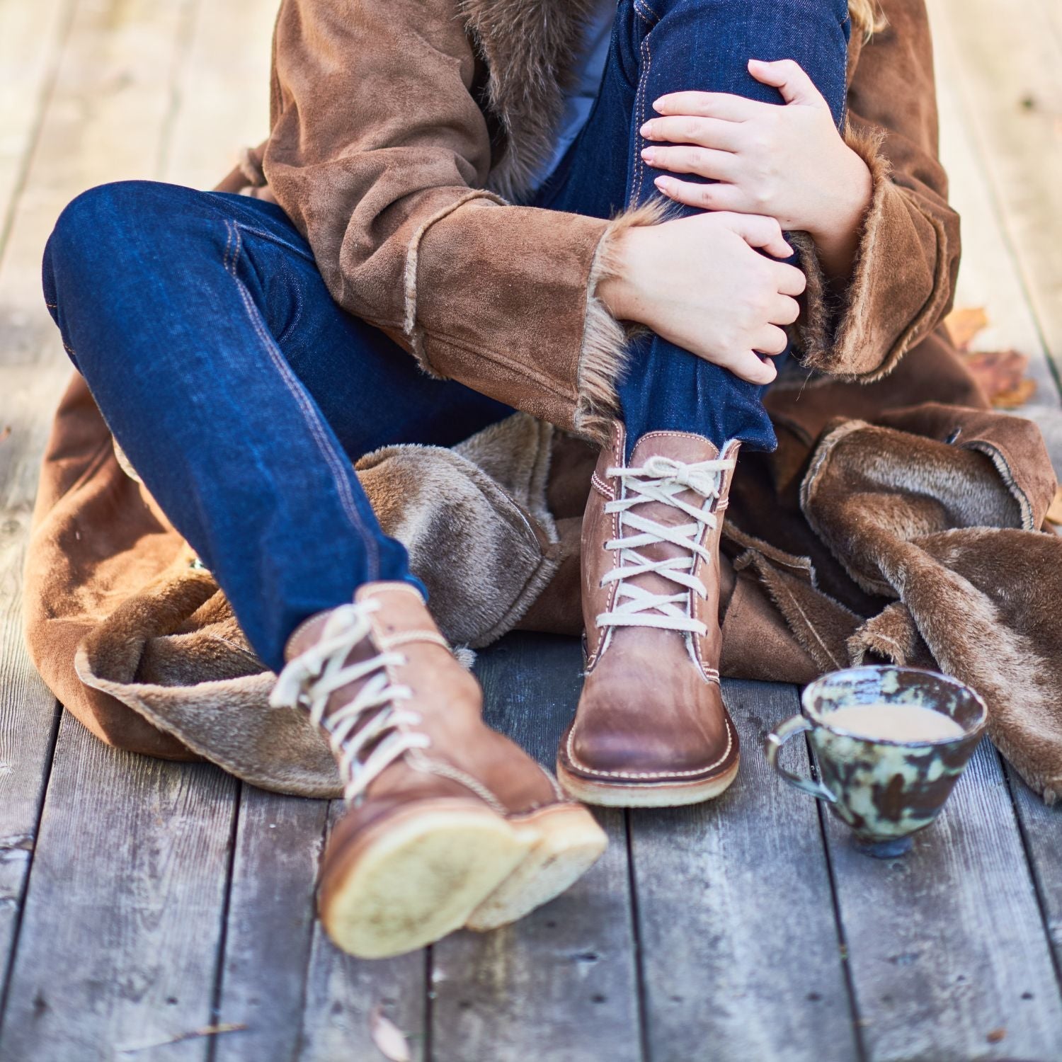 Duckfeet Odense Cocoa wool-lined lace-up leather boot, additional product image 1