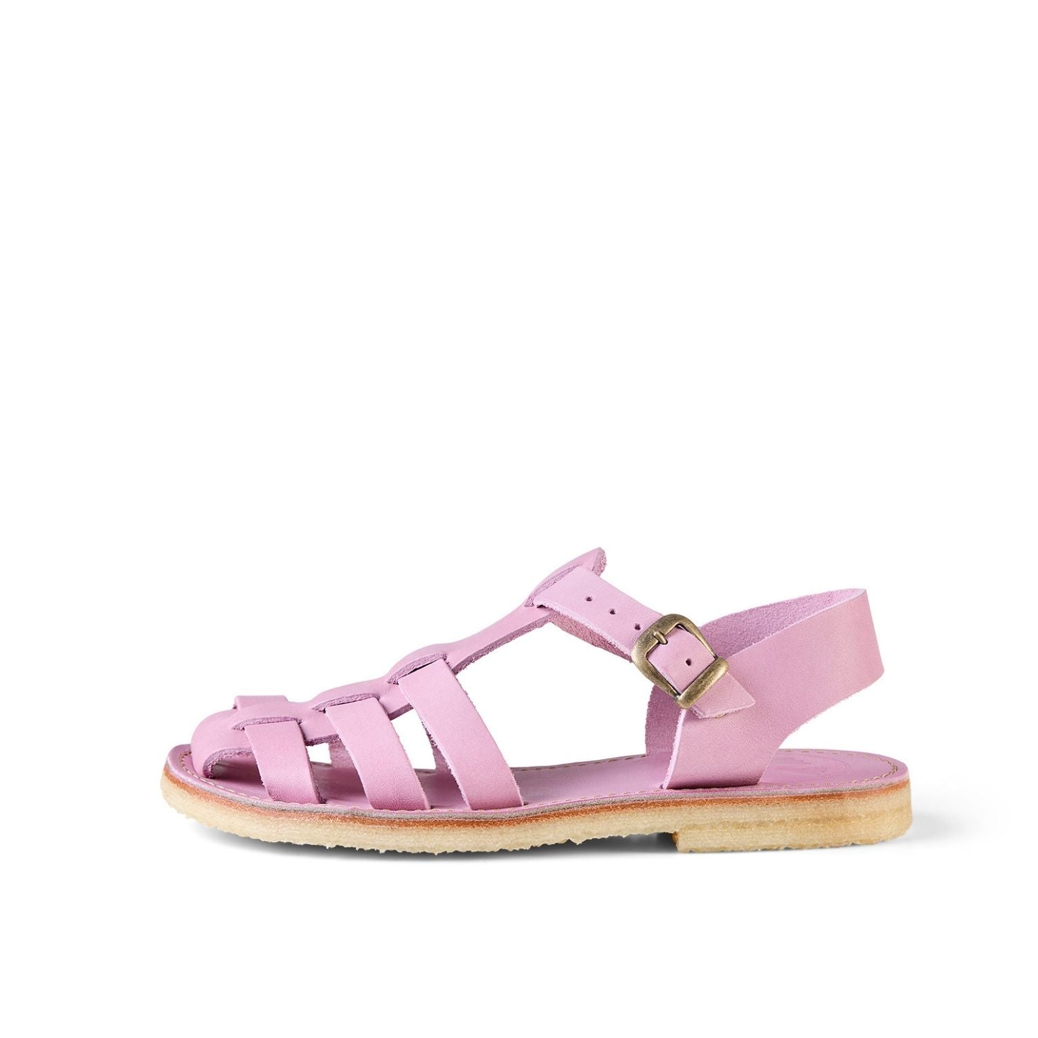 Duckfeet Ringkøbing Rose fisherman leather sandal, outer side view on white background