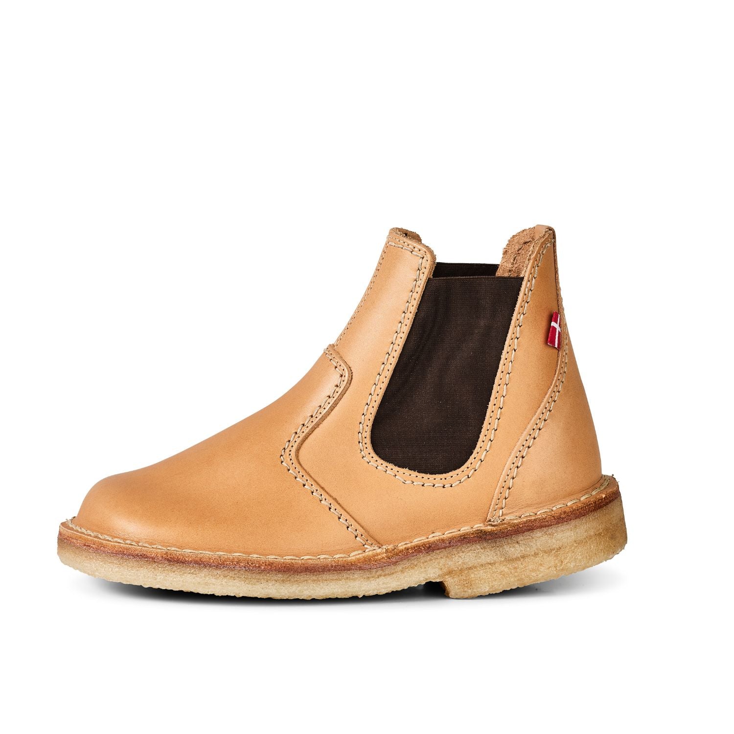 Duckfeet Roskilde Bio leather Chelsea boot, outer side view on white background