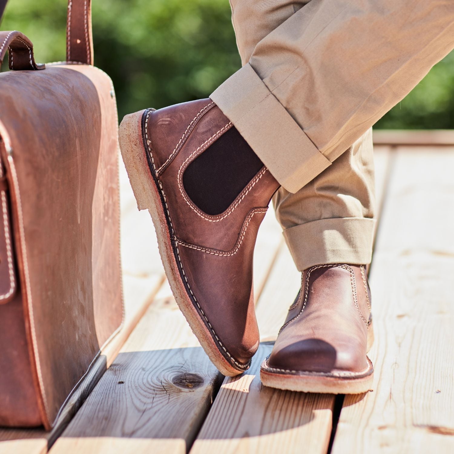 Duckfeet Roskilde Cocoa leather Chelsea boot, additional product image 1