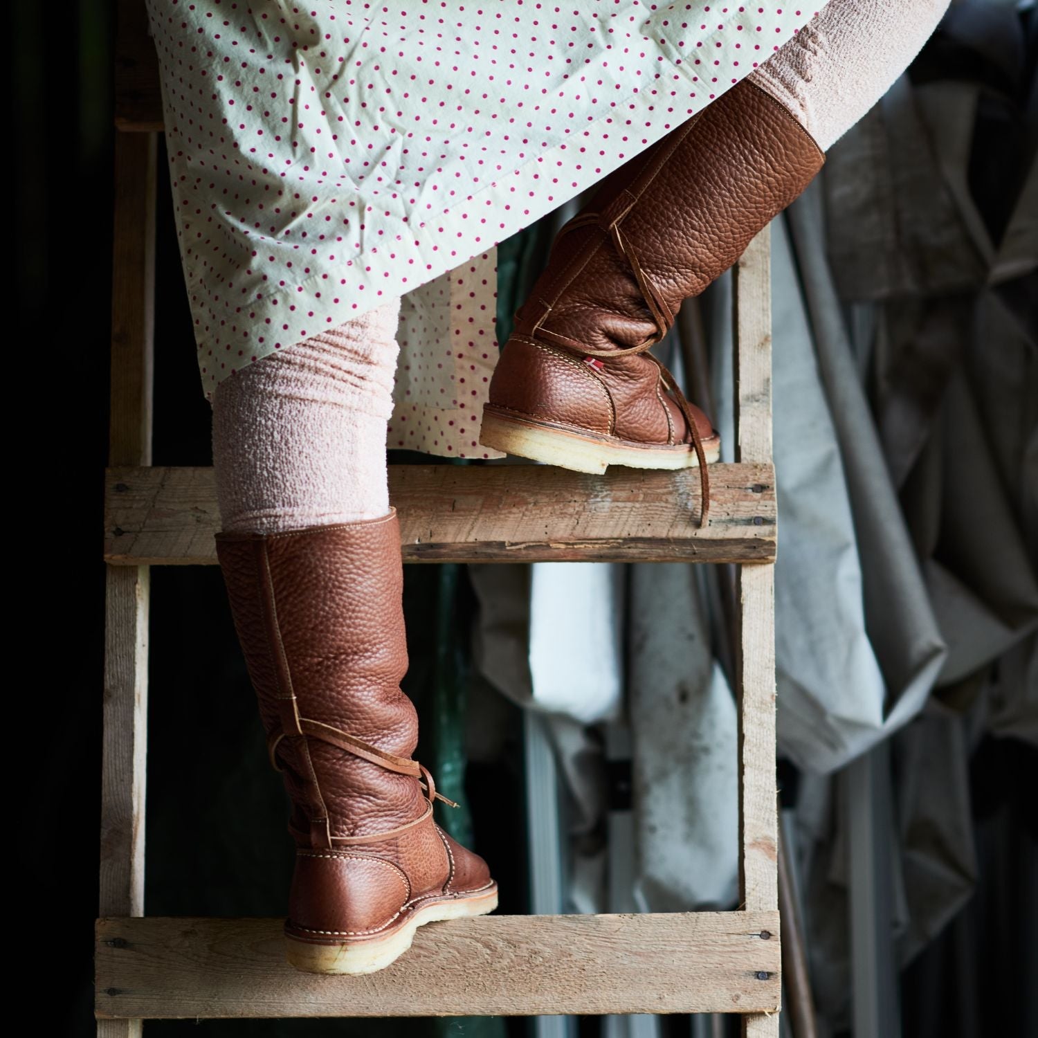 Duckfeet Silkeborg Nut wool-lined pull-on leather boot, additional product image 1