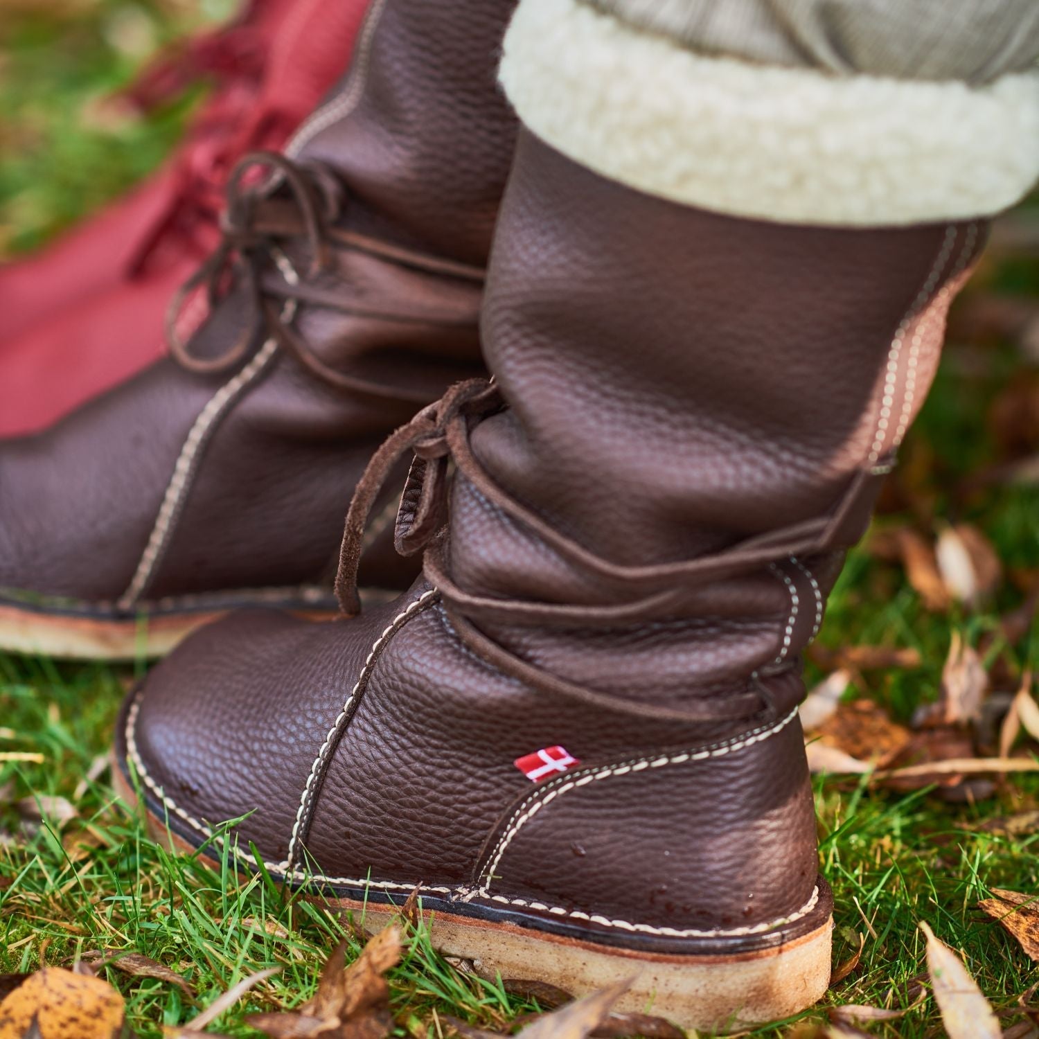 Duckfeet Silkeborg Choco wool-lined pull-on leather boot, additional product image 2