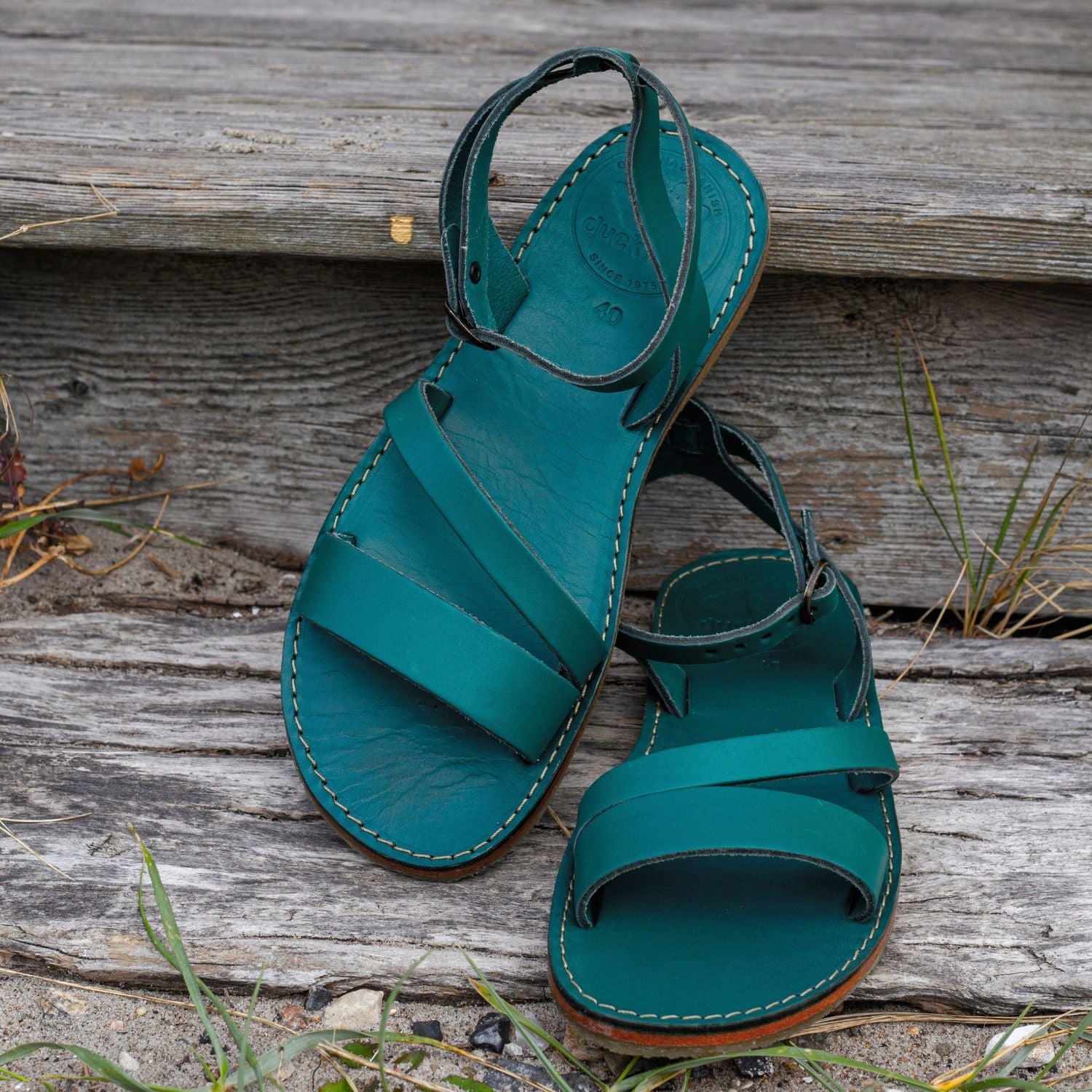 Duckfeet Skærbæk Cream ankle-strap leather sandal, additional product image 5