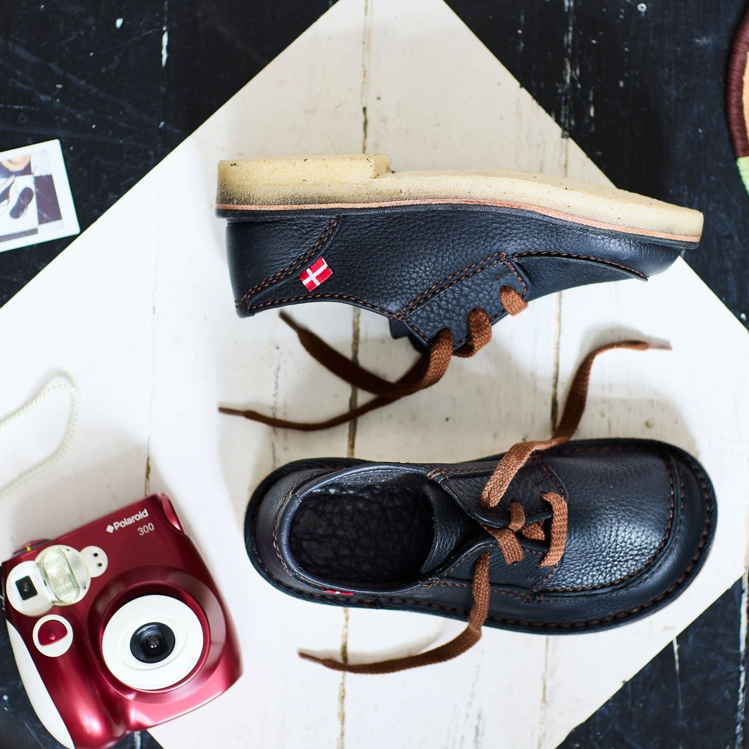 Duckfeet Svendborg Black moc-toe leather derby shoe, additional product image 1