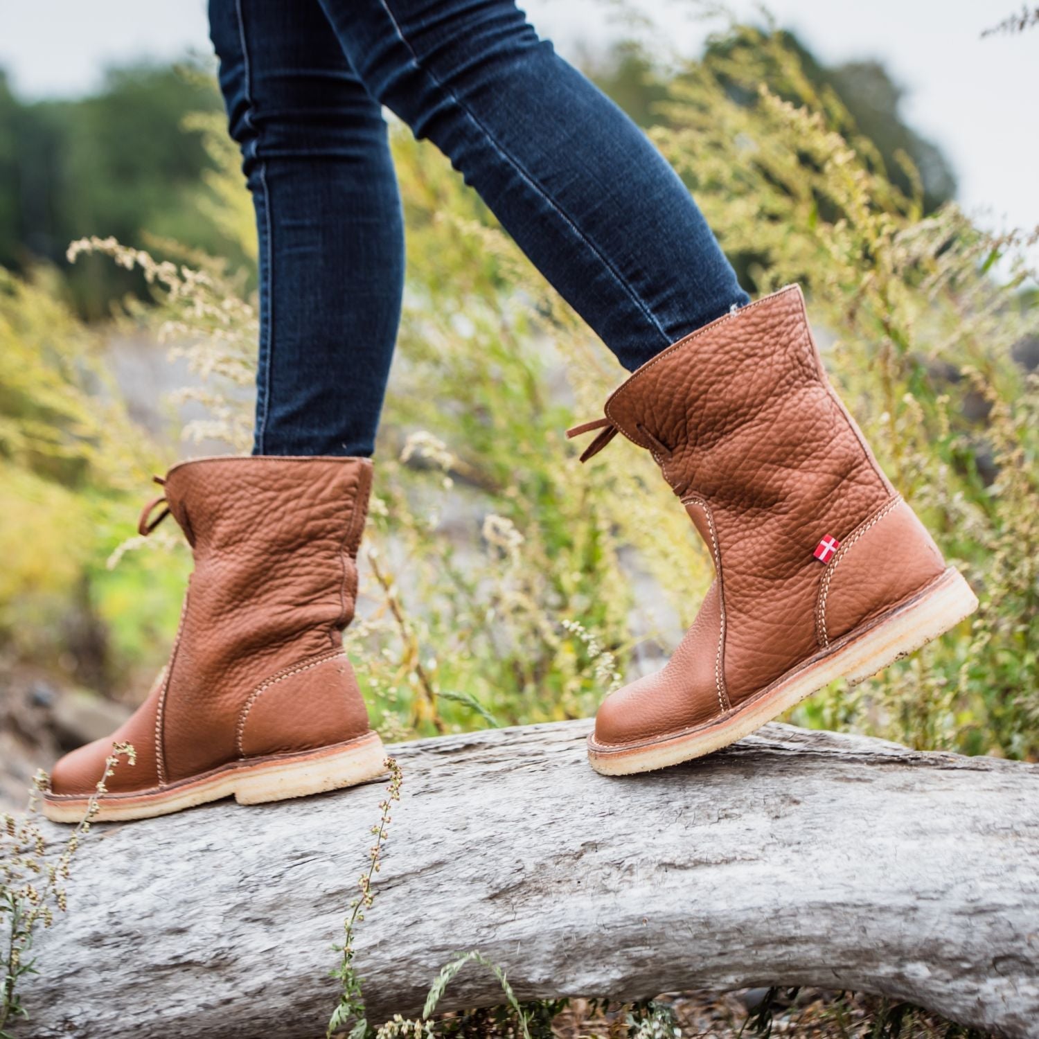 Duckfeet Århus Nut wool-lined pull-on leather boot, additional product image 1