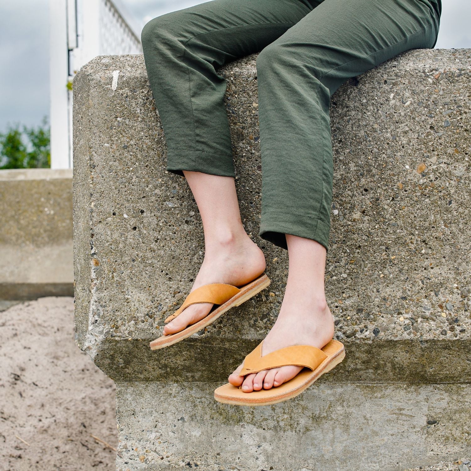 Duckfeet Ærø Bio toe-post leather sandal, additional product image 1